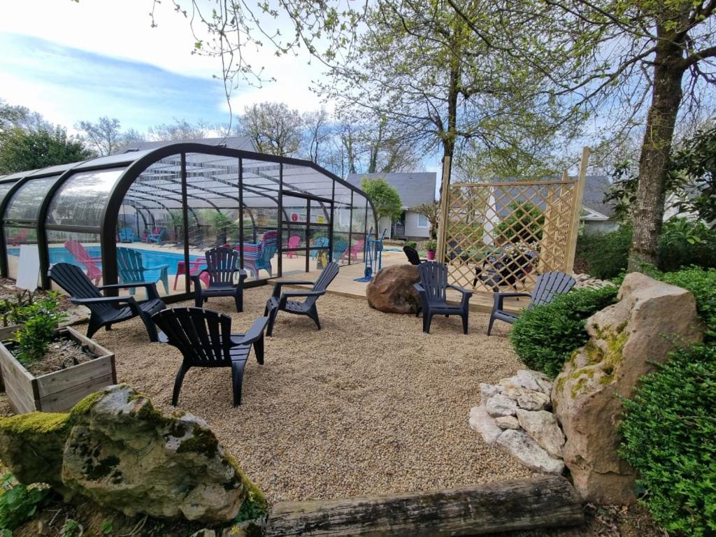 Les Chalets De Saumur, Piscine & Parc Boise, 100M Du Cadrenoir ภายนอก รูปภาพ