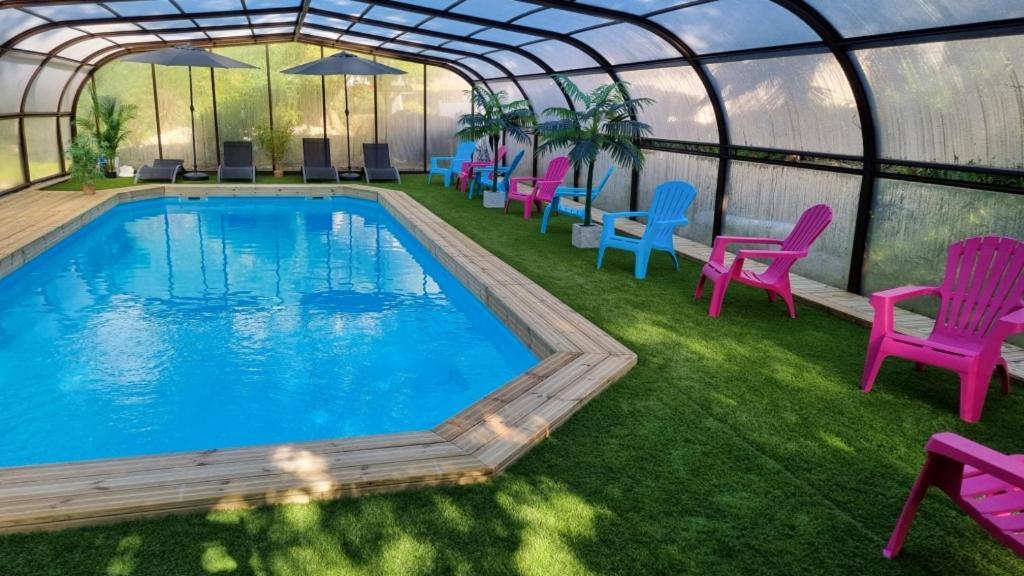 Les Chalets De Saumur, Piscine & Parc Boise, 100M Du Cadrenoir ภายนอก รูปภาพ